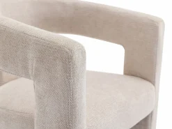 Vente-unique Sillón de tela estilo diseño FAVINA