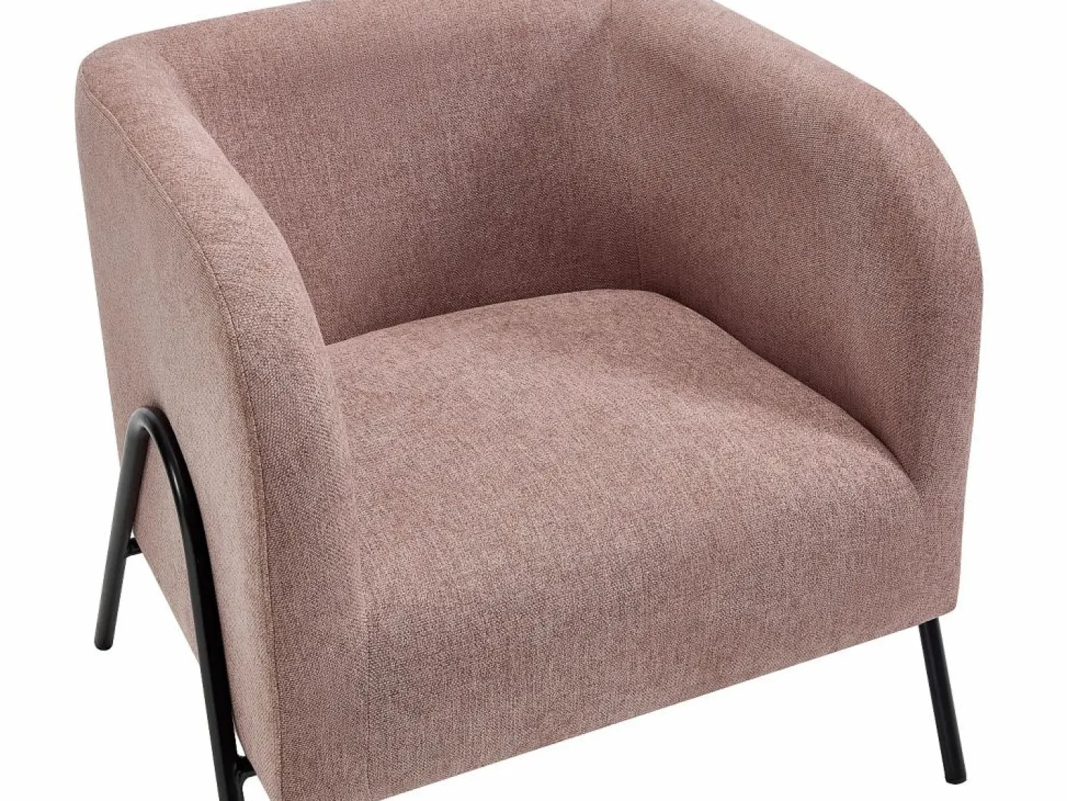 Outlet Sillón de tela color con patas de acero BLINODA Sillón