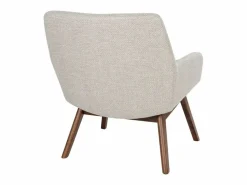Best Sillón de tela de arena con pies de nogal Sillón Escandinavo