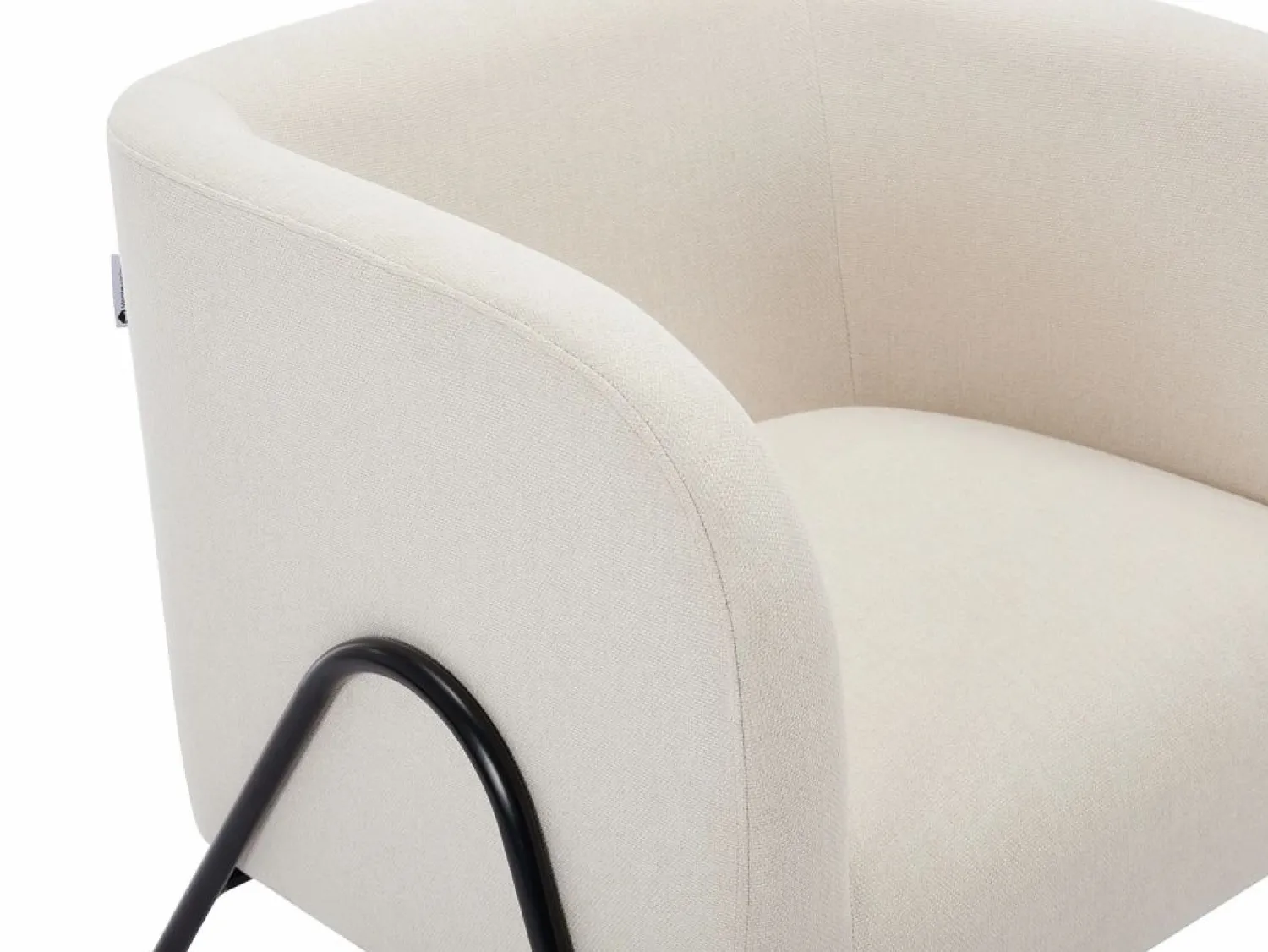Vente-unique Sillón de tela de color y estilo design BLINODA