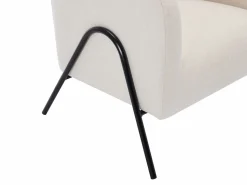 Vente-unique Sillón de tela de color y estilo design BLINODA