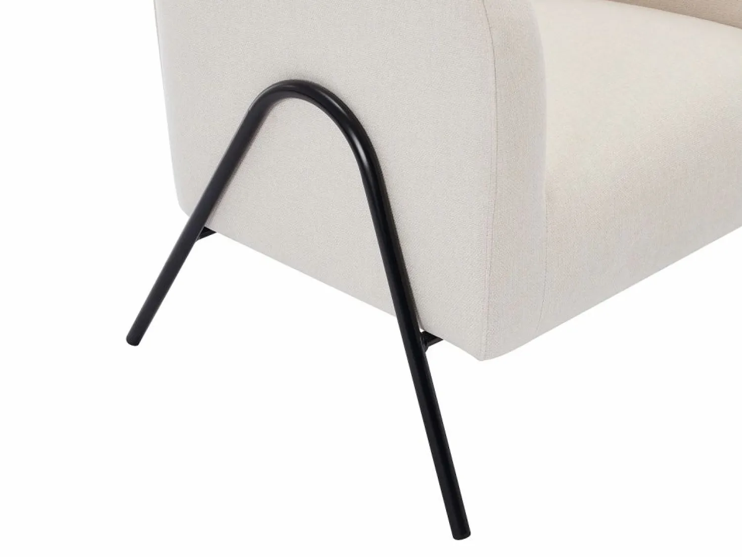 Vente-unique Sillón de tela de color y estilo design BLINODA