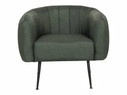 Hot Sillón de tela "Diana" - 81 x 73 x 72 cm - Gris oscuro Sillón Estilo Cabriolet