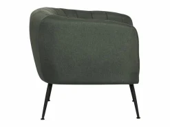 Hot Sillón de tela "Diana" - 81 x 73 x 72 cm - Gris oscuro Sillón Estilo Cabriolet