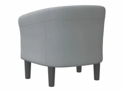Best Sillón de tela claro Sillón Estilo Cabriolet