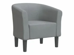 Clearance Clicnbuy Sillón de tela claro Gris