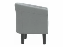 Clearance Clicnbuy Sillón de tela claro Gris