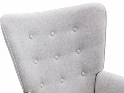 Vente-unique Sillón de tela de estilo escandinavo VATELY