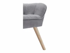 Clearance Vente-unique Sillón de tela de estilo escandinavo CASERTA Gris