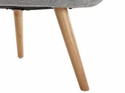 Hot Vente-unique Sillón de tela estilo escandinavo capitoné LUOSTO Gris