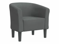 Hot Sillón de tela oscuro Sillón Estilo Cabriolet