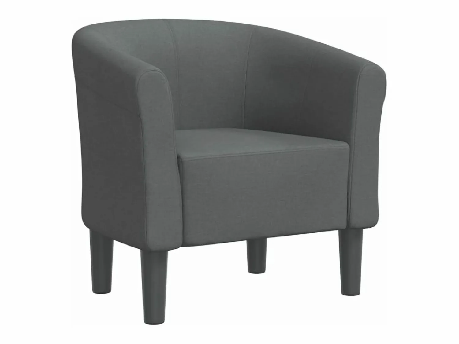 Hot Sillón de tela oscuro Sillón Estilo Cabriolet