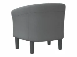 Hot Sillón de tela oscuro Sillón Estilo Cabriolet