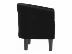 Discount Clicnbuy Sillón de tela negra Negro
