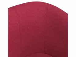 Best vidaxl Sillón de tela tinto Rojo