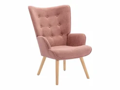 Discount Sillón de tela capitoné estilo escandinavo VATELY Sillón|Sillón Escandinavo