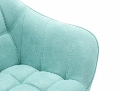 Sale Vente-unique Sillón de tela verde agua acolchado. Estilo escandinavo. CASERTA Verde almendra