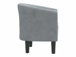 Hot vidaxl Sillón de terciopelo oscuro Gris