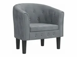 Clicnbuy Sillón de terciopelo oscuro