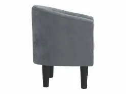 Clicnbuy Sillón de terciopelo oscuro