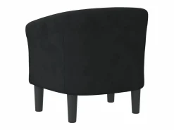 Clearance vidaxl Sillón de terciopelo Negro