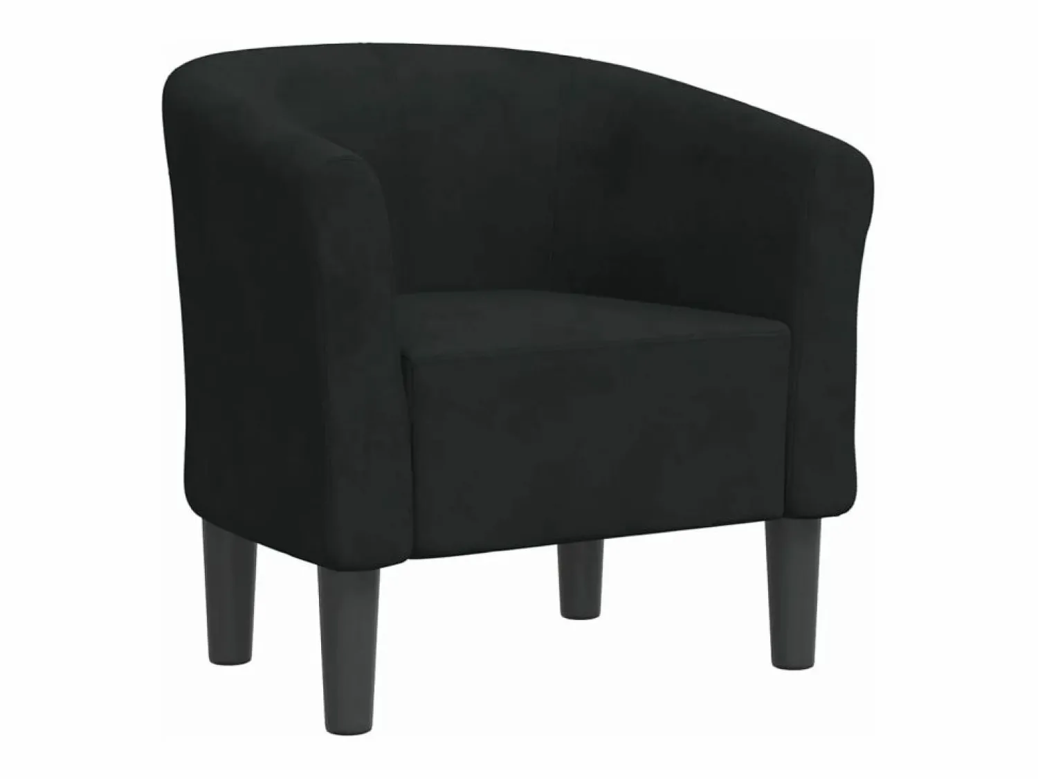 Online Clicnbuy Sillón de terciopelo Negro