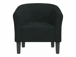 Online Clicnbuy Sillón de terciopelo Negro