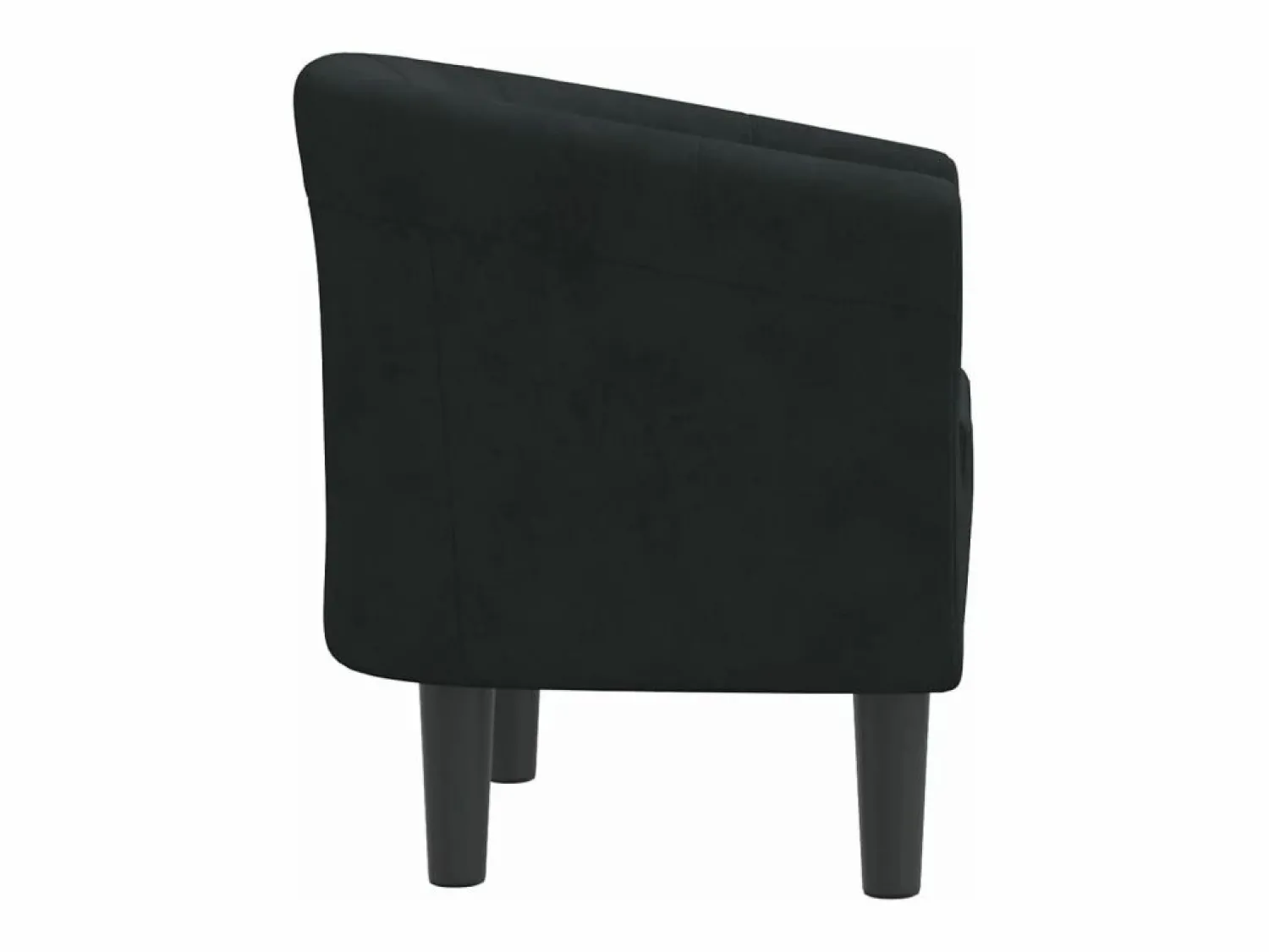 Online Clicnbuy Sillón de terciopelo Negro
