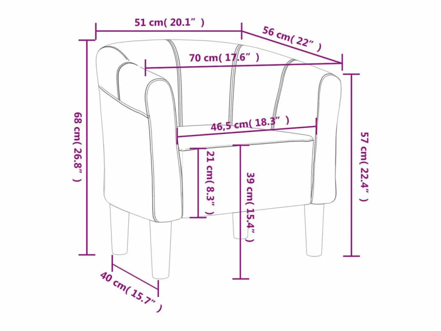 Online Clicnbuy Sillón de terciopelo Negro