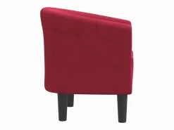 Clearance Sillón de terciopelo tinto Sillón Estilo Cabriolet