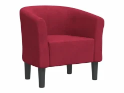 vidaxl Sillón de terciopelo tinto