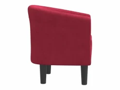 vidaxl Sillón de terciopelo tinto