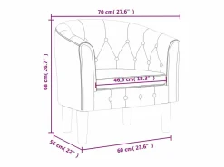 Discount Sillón de terciopelo oscuro Sillón Estilo Cabriolet