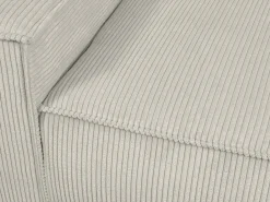 Vente-unique Sillón derecho de pana con estilo design AMELIA Beige
