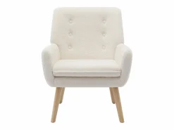 Sillón derecho de tela rizada estilo escandinavo SERINO Sillón|Sillón Escandinavo