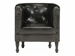 Best Sillón diseño de cubo cuero auténtico Sillón De Piel