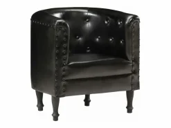 Best Sillón diseño de cubo cuero auténtico Sillón De Piel