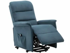 Clearance Vente-unique Sillón eléctrico de tela CAPUCINE Azul