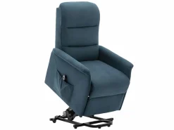 Clearance Vente-unique Sillón eléctrico de tela CAPUCINE Azul