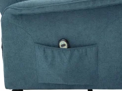 Clearance Vente-unique Sillón eléctrico de tela CAPUCINE Azul