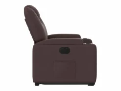 Online Sillón eléctrico reclinable elevable de tela marrón oscuro Sillón Relax