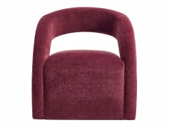 Maison Céphy Sillón en chenilla color burdeos LUCIOTA