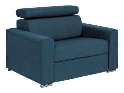 Vente-unique Sillón en tela - Cama de 70 cm - Colchón de 14 cm VIZIR