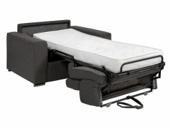 Clearance Vente-unique Sillón en tela - Cama de 70 cm - Colchón de 14 cm VIZIR Beige