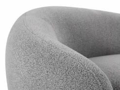 Outlet Vente-unique Sillón en tela bouclé BOVANA de Pascal Morabito Gris
