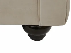 Outlet Vente-unique Sillón fijo de terciopelo color CHESTERFIELD Beige