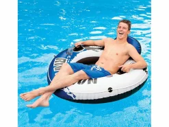 Clearance Intex Sillón gigante River Run Azul - Gris / Azul