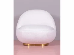Nest Dream Sillón giratorio de diseño tapizado algodón - Corsica -