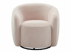 Discount Sillón giratorio en piel sintética de pelo color VEREIDE Sillón