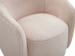 Discount Sillón giratorio en piel sintética de pelo color VEREIDE Sillón